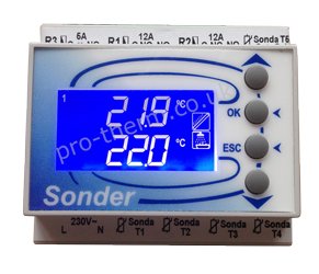 Sonder Allegro 453 Solar heating control unit thermostat