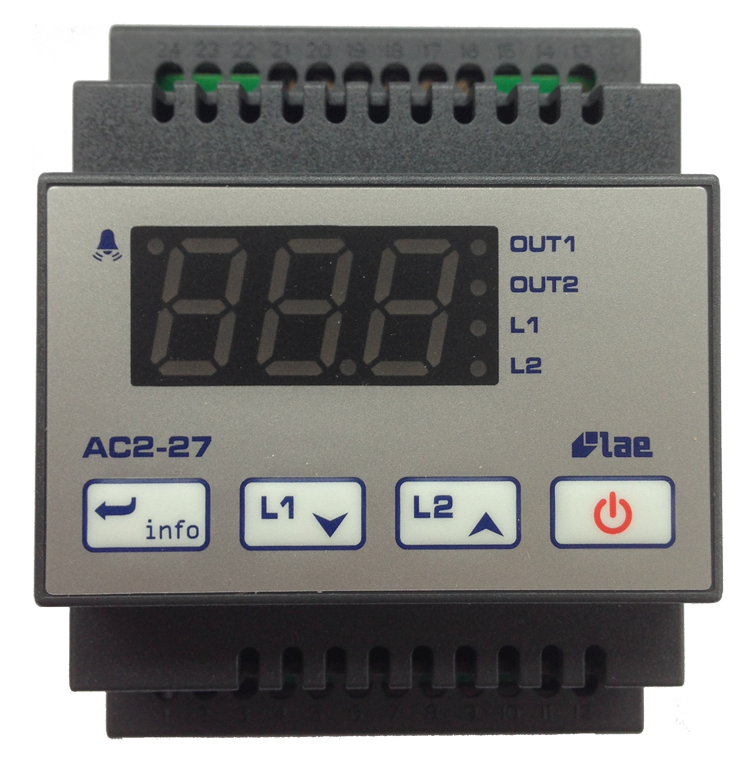Two stage thermostat for heating or cooling