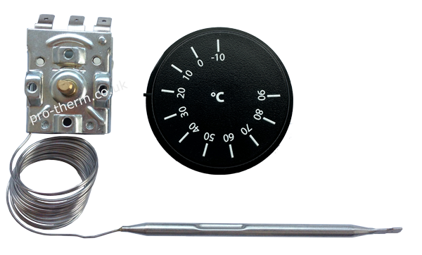 Capillary thermostat -10/90°C