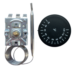 Capillary thermostat 30/120°C