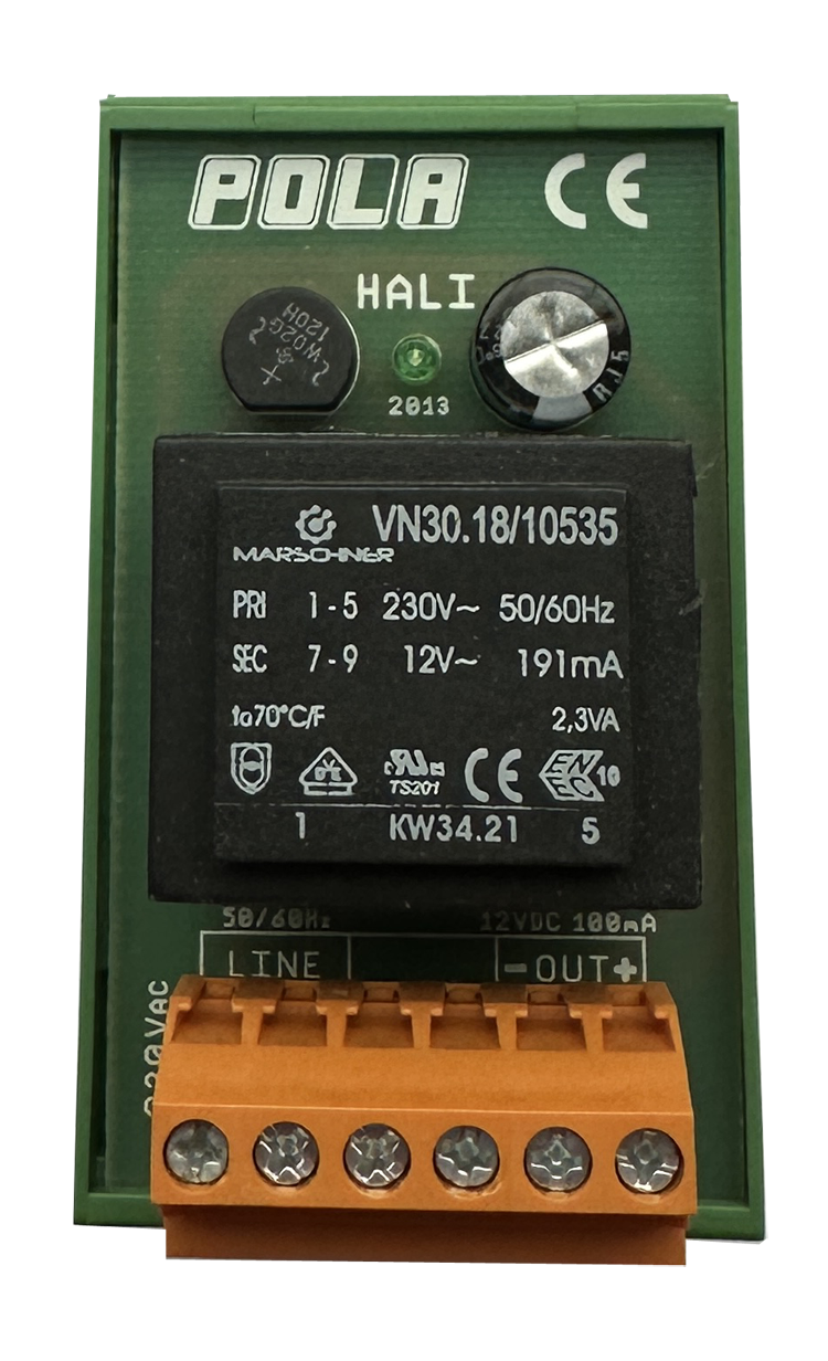 Pola power supply for electronic sensors