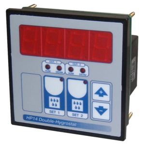 Two stage humidity controller for electronic sensors