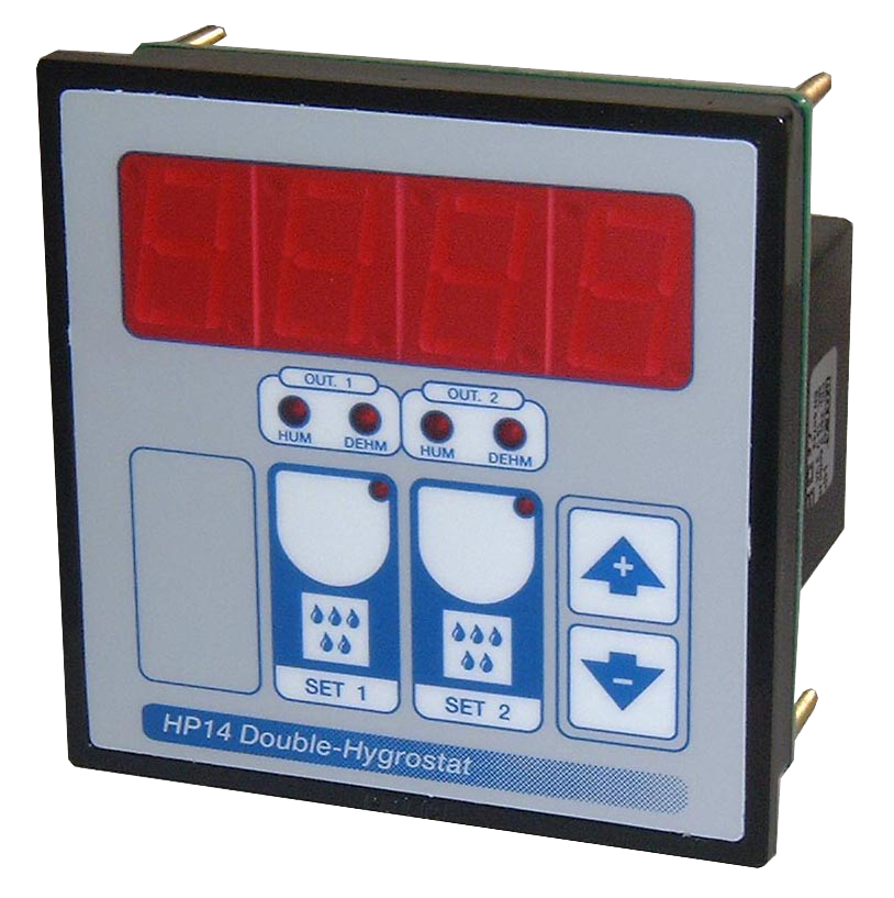 Two stage humidity controller for electronic sensors
