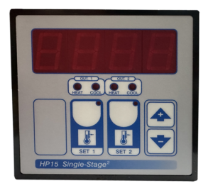Two zone thermostat for heating or cooling