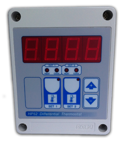 Differential thermostat for efficient heating, cooling and ventilation
