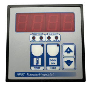 Combined thermostat and humidstat