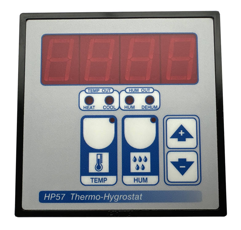 Combined thermostat and humidstat