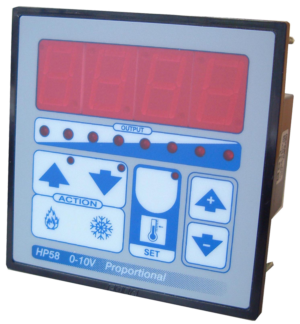 Two stage thermostat or humidity control with 0-10V output