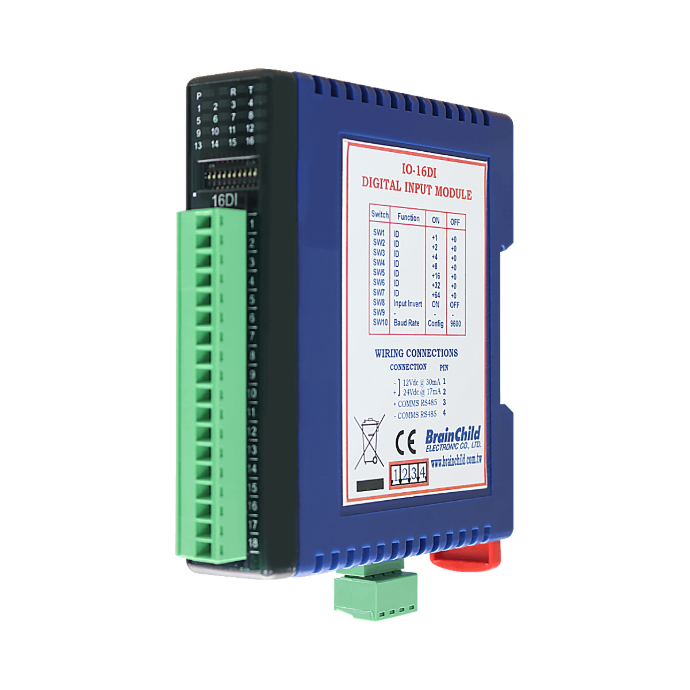 IO module with 16 digital inputs