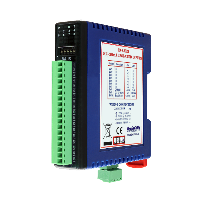 IO module with 8 differential current inputs