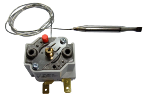 Adjustable manual reset temperature limiter