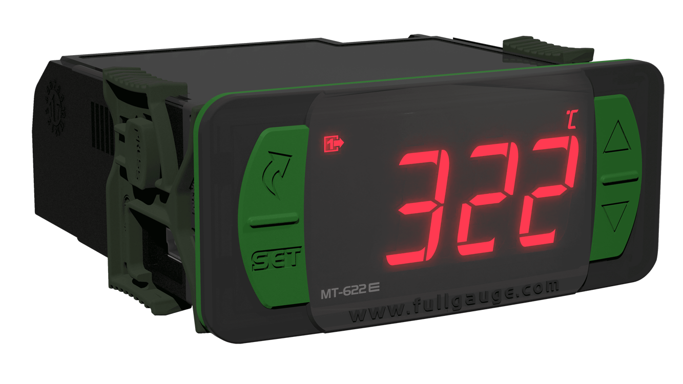 Two stage thermocouple controller with timer, alarm and digital input control