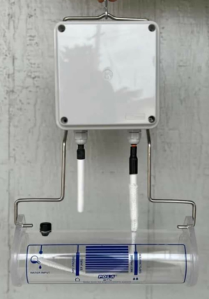 Wet bulb humidity sensor wall kit