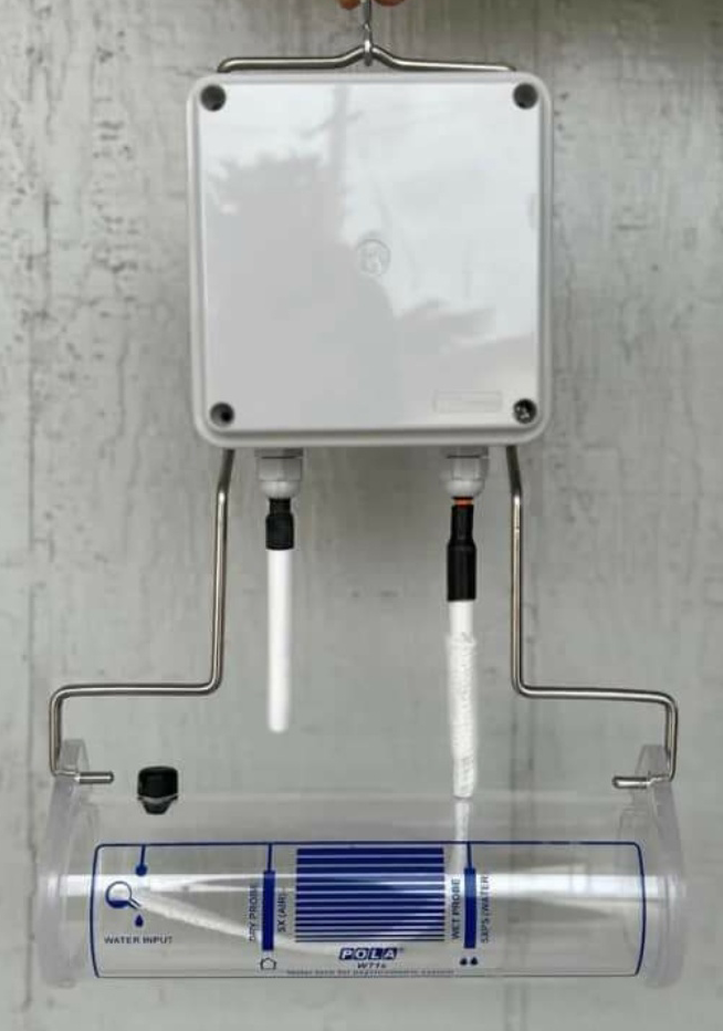 Wet bulb humidity sensor wall kit